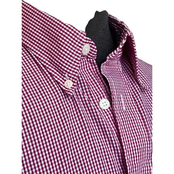 Size Medium Alabama Crimson Tide Elephant Men's Button Down Shirt Checked Long S - Picture 5 of 10